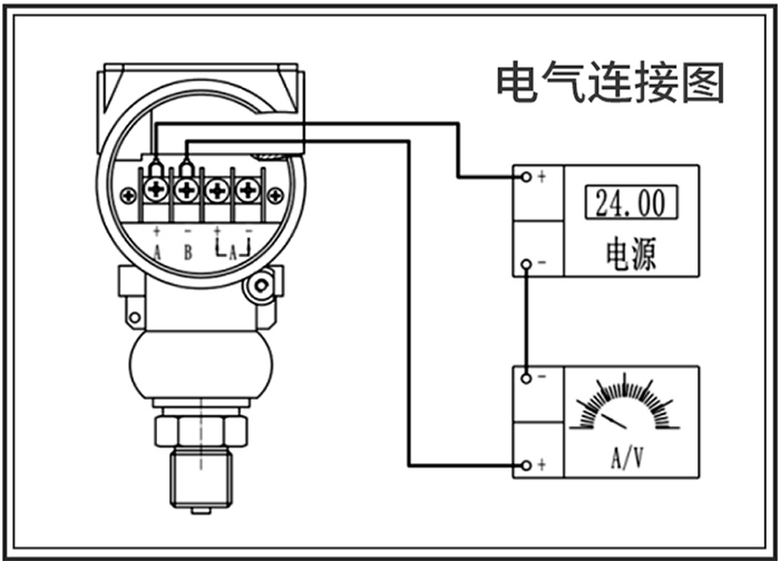 隔膜壓力變送器接線(xiàn)圖